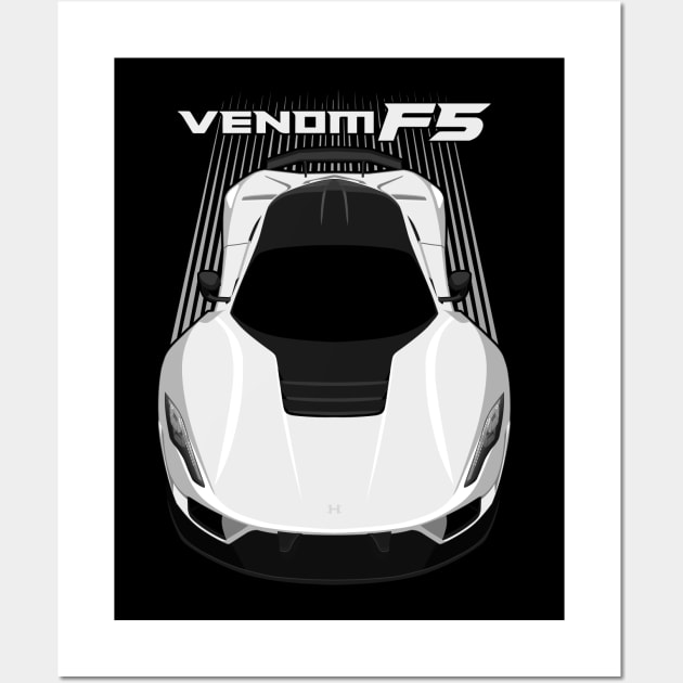 Hennessey Venom F5 - White Wall Art by V8social